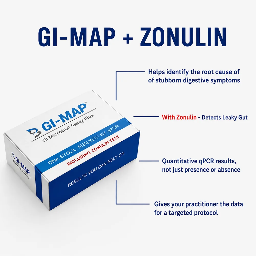 GI-MAP + Zonulin test kit box